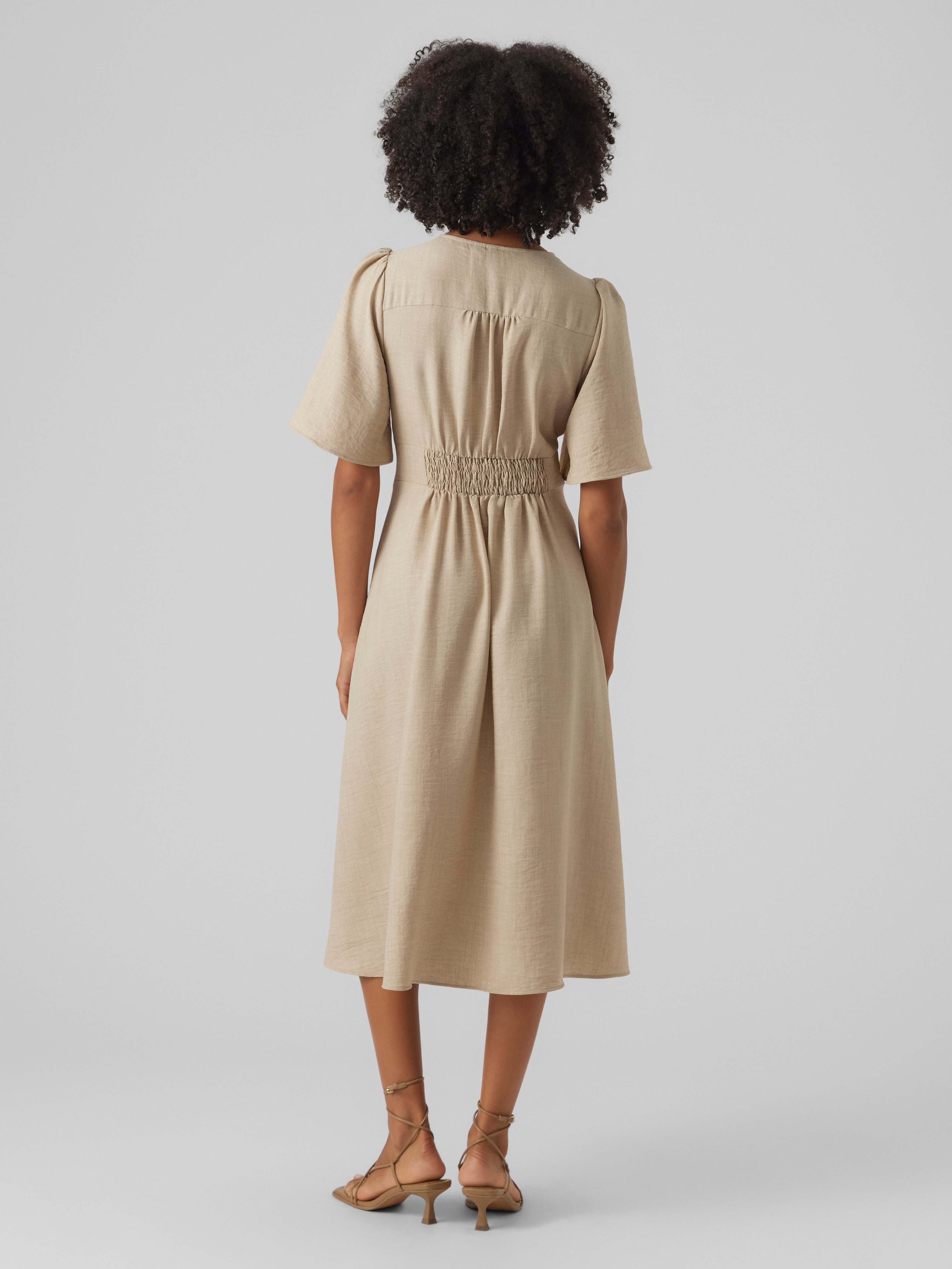 Vero Moda Midikleid VMMELANEY 2/4 BLK günstig online kaufen