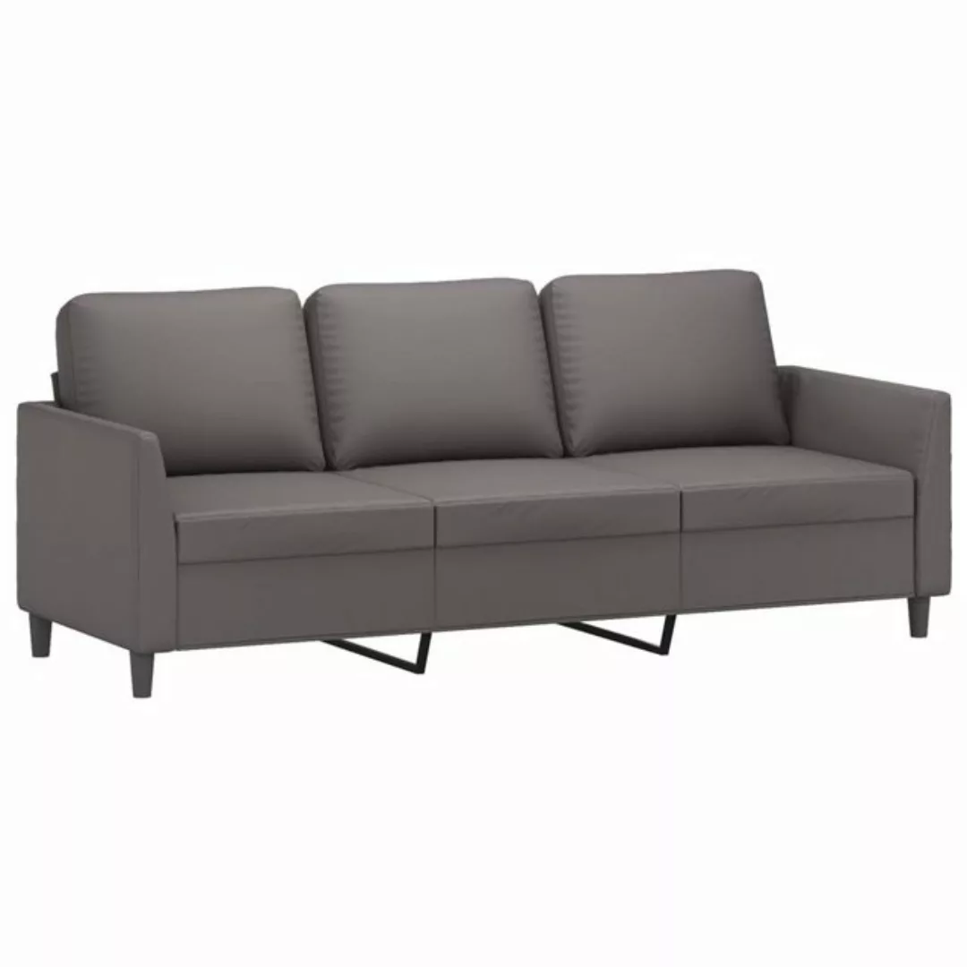 vidaXL Sofa, 3-Sitzer-Sofa Creme 180 cm Kunstleder günstig online kaufen