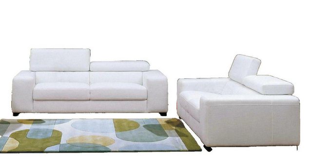 JVmoebel Sofa Sofagarnitur Design Couch 3+2 Set Polster Leder Sofa Wohnzimm günstig online kaufen