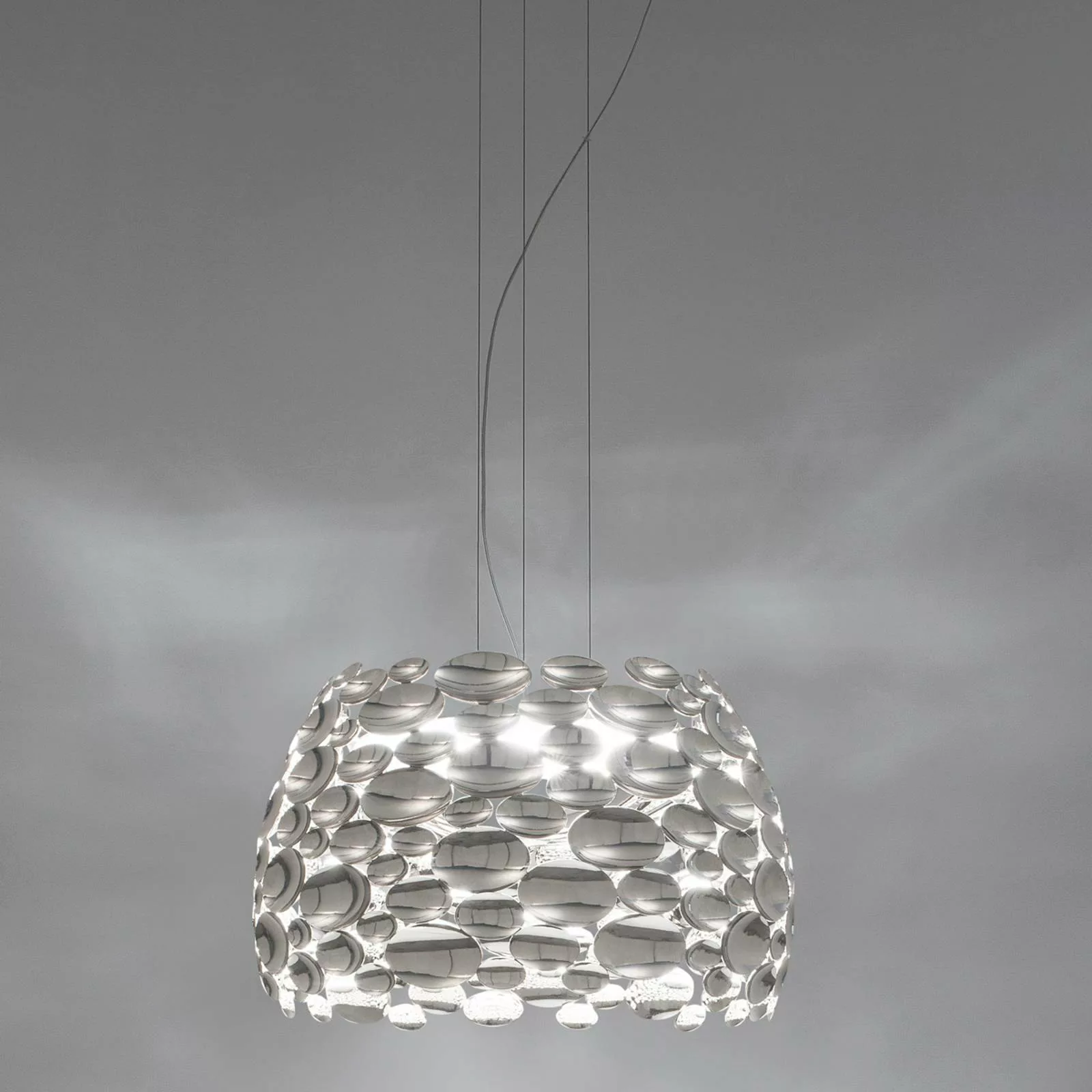 Terzani Anish - LED-Hängeleuchte, nickel, Ø 44 cm günstig online kaufen