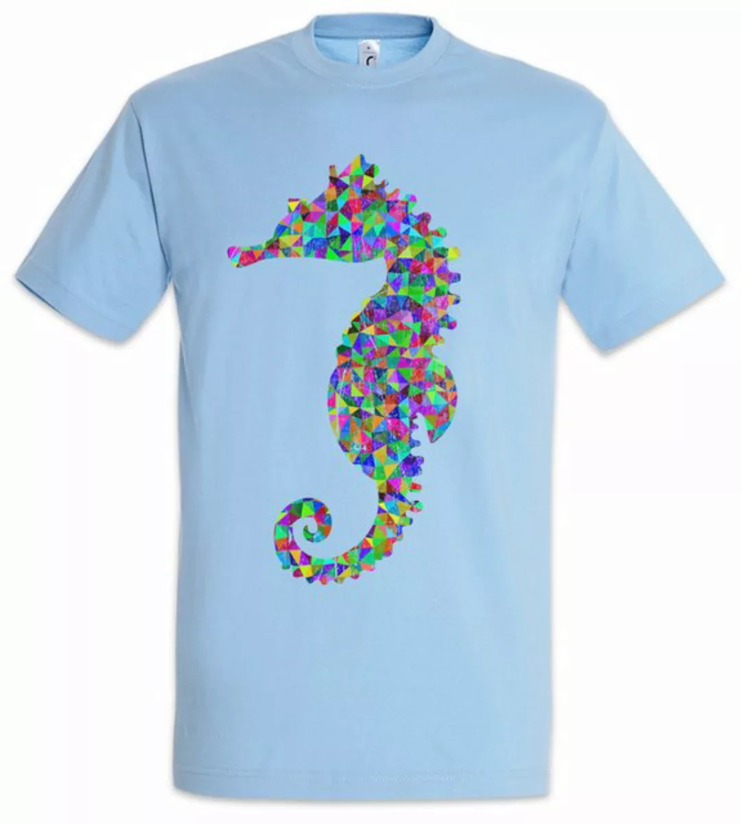 Urban Backwoods Print-Shirt Colored Sea Horse Herren T-Shirt Disco Dance Mu günstig online kaufen