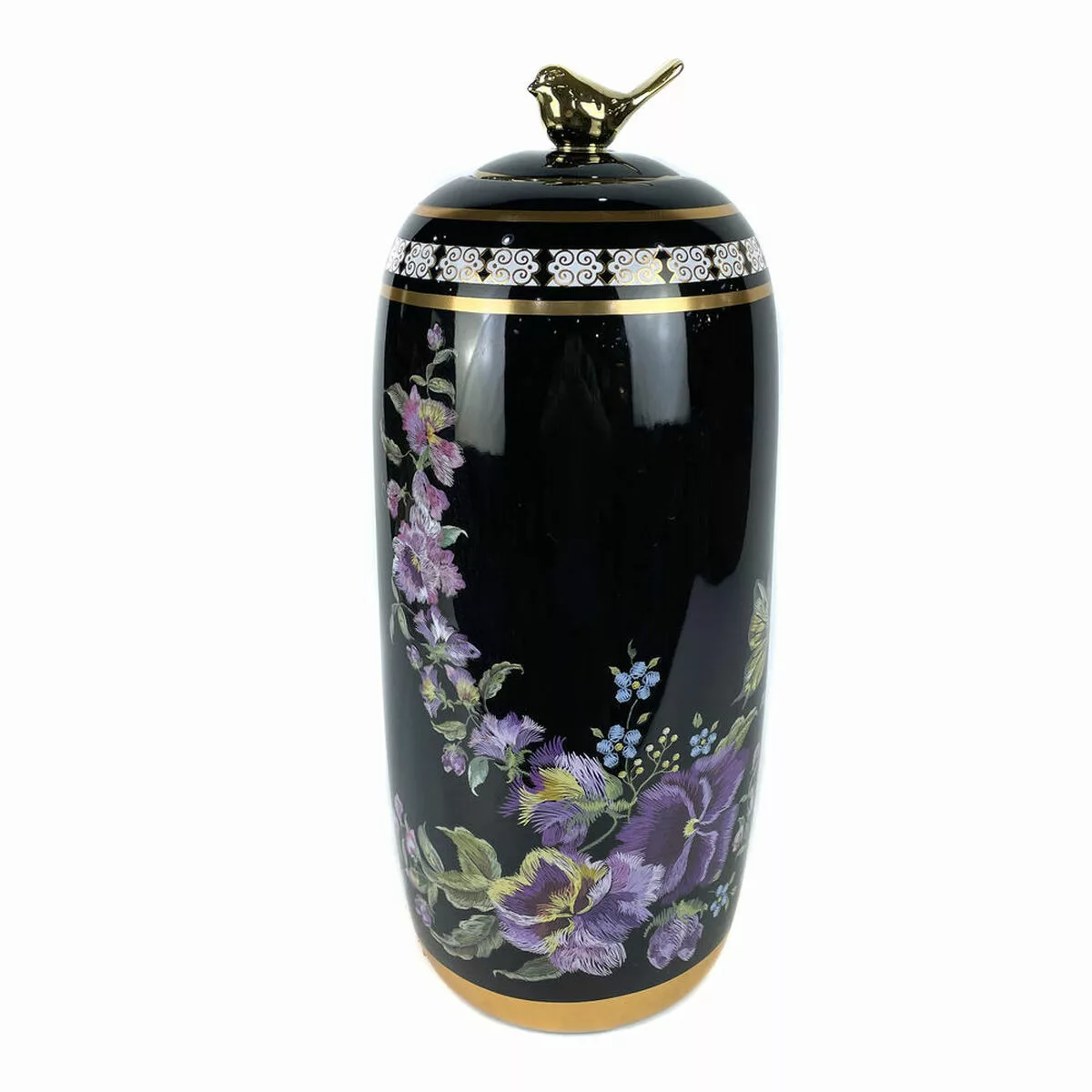 Vase Dkd Home Decor Porzellan Schwarz Shabby Chic (18 X 18 X 42 Cm) günstig online kaufen