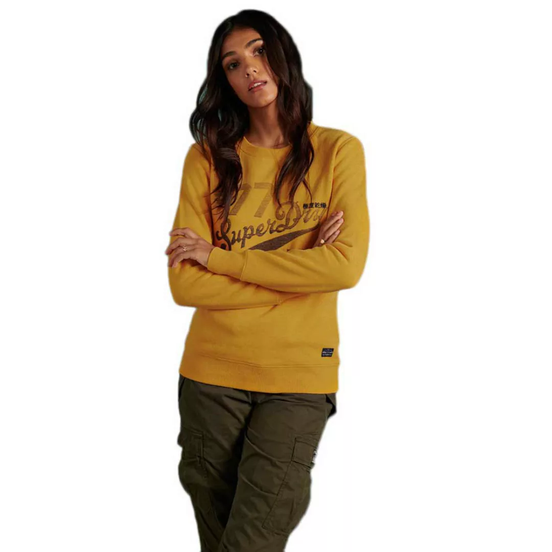 Superdry Reworked Classic Applique Crew Sweatshirt S Upstate Gold günstig online kaufen