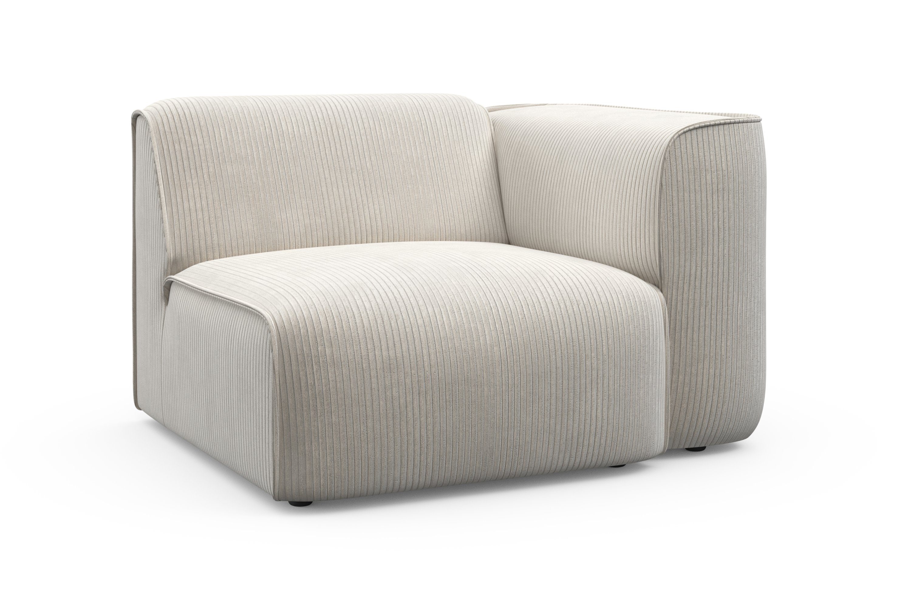 RAUM.ID Sessel "Merid Sofa-Eckelement, Maße B/T/H: 109/97/46 cm", als Modul günstig online kaufen