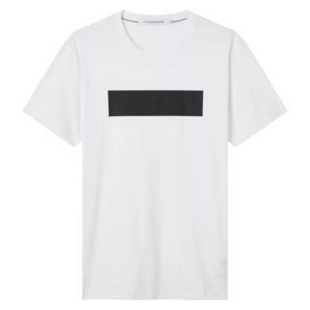 Calvin Klein Jeans Blocking Logo Kurzärmeliges T-shirt S Bright White günstig online kaufen
