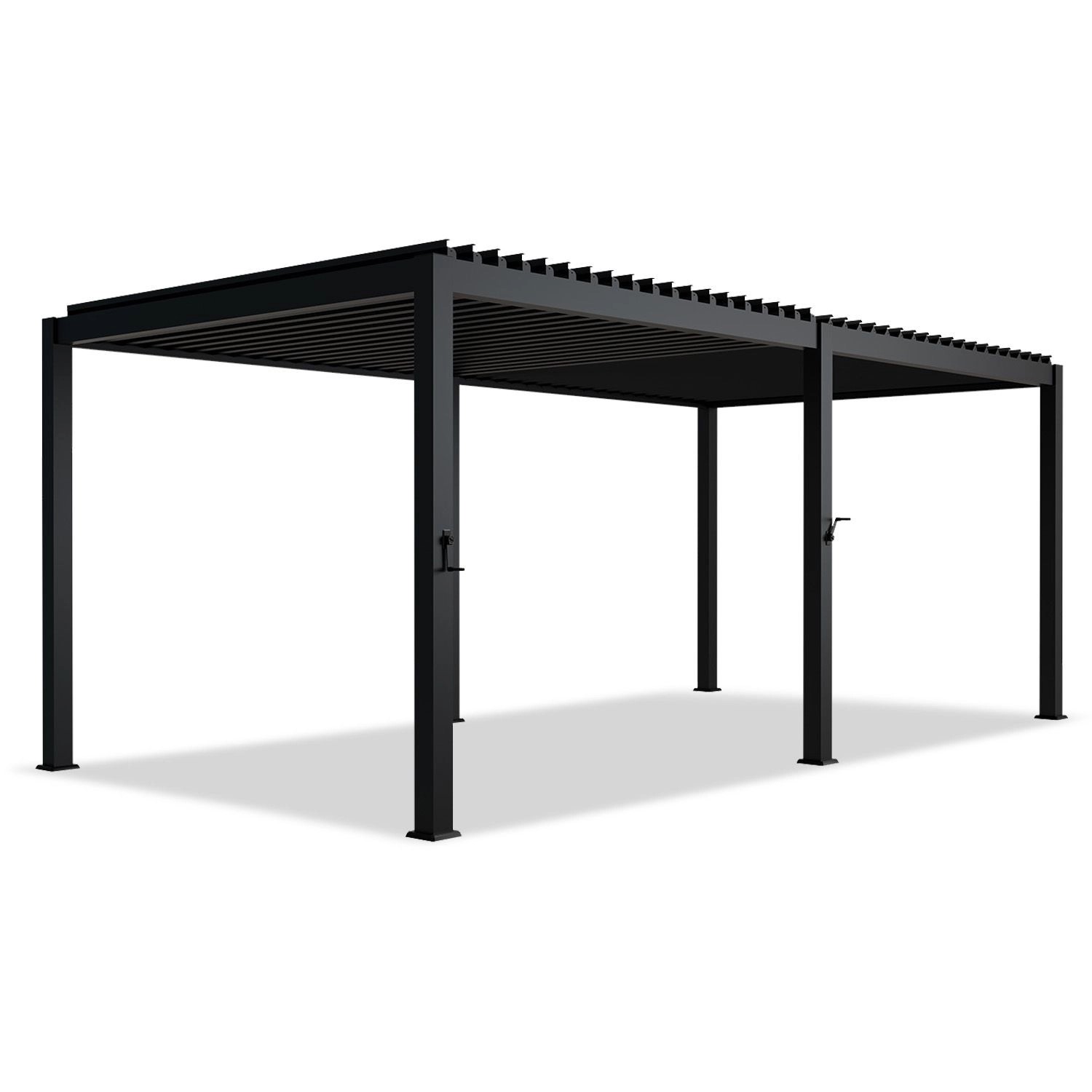 Juskys Terrassendach Tahiti 3x5,9 m, Lamellendach, günstig online kaufen