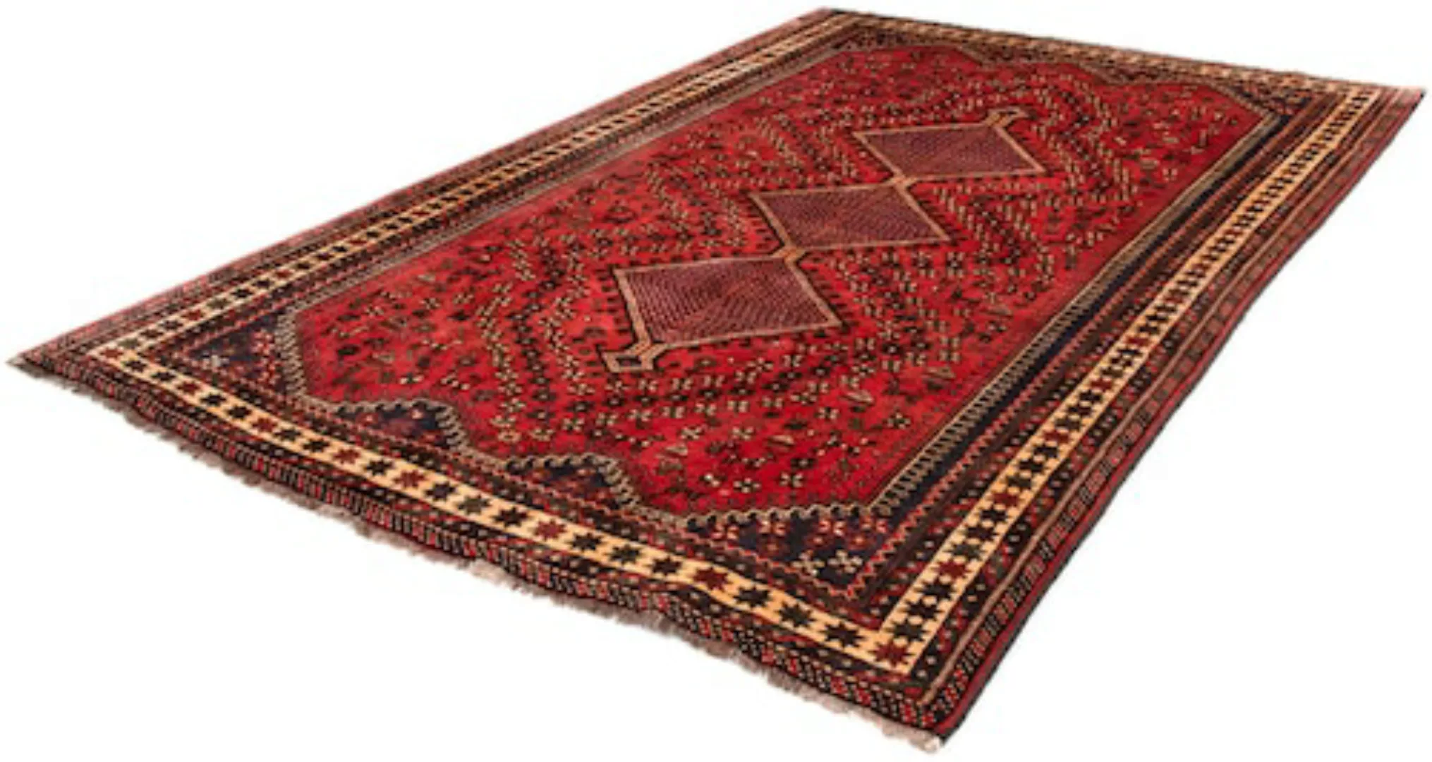 morgenland Wollteppich »Shiraz Medaillon Rosso 290 x 205 cm«, rechteckig günstig online kaufen