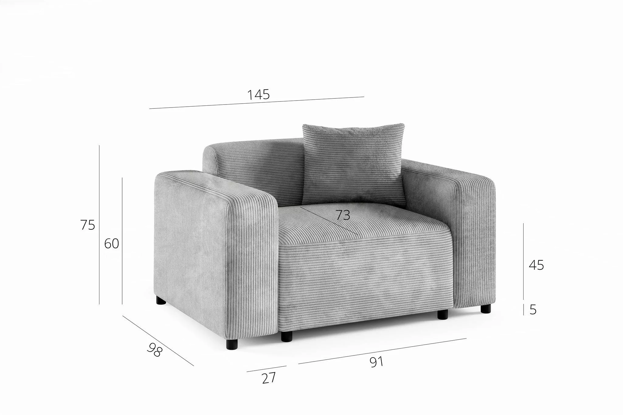 Fun Möbel Polstergarnitur Designersofa MEGAN 3-2-1 günstig online kaufen