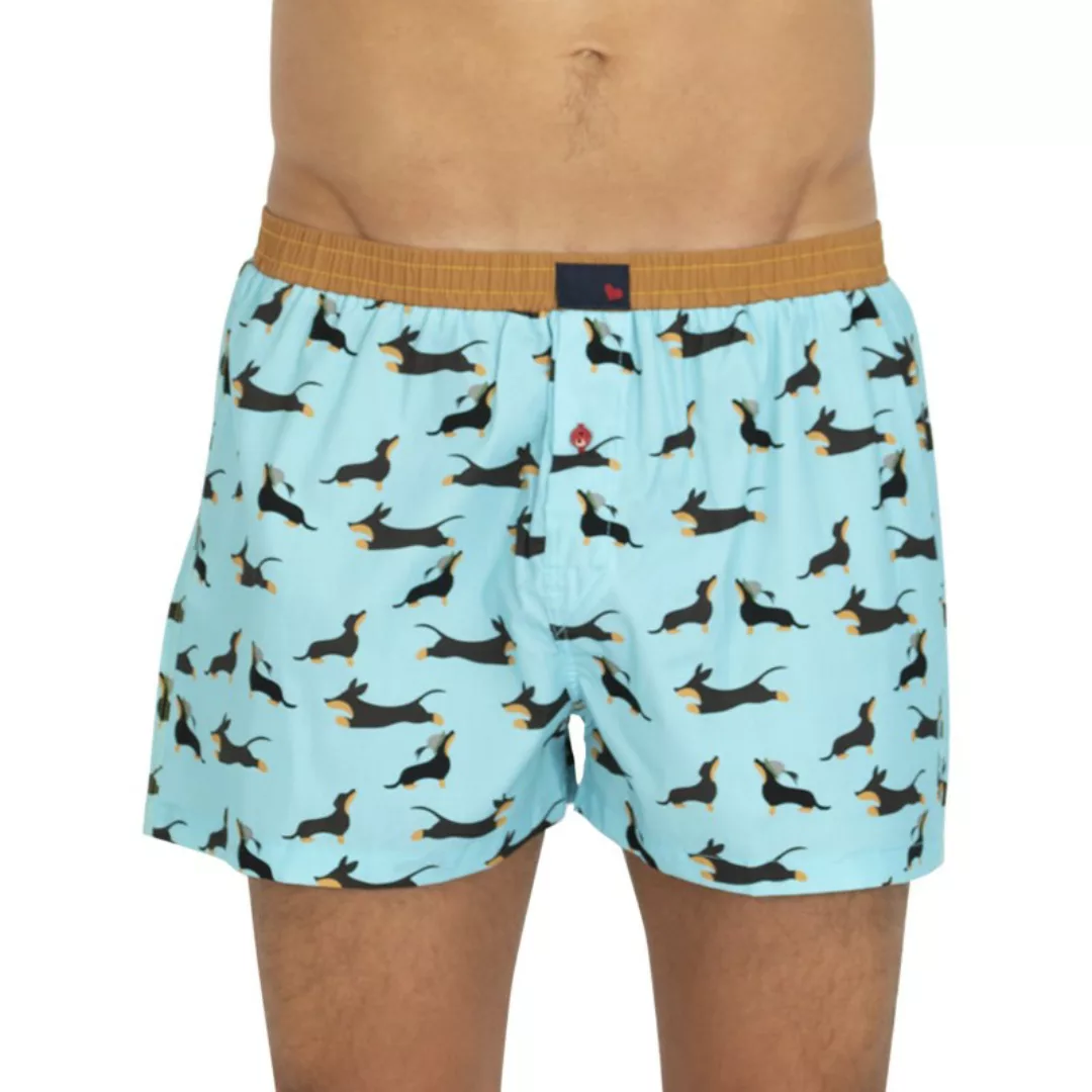 Unabux Boxershorts Blau mit Motiv günstig online kaufen