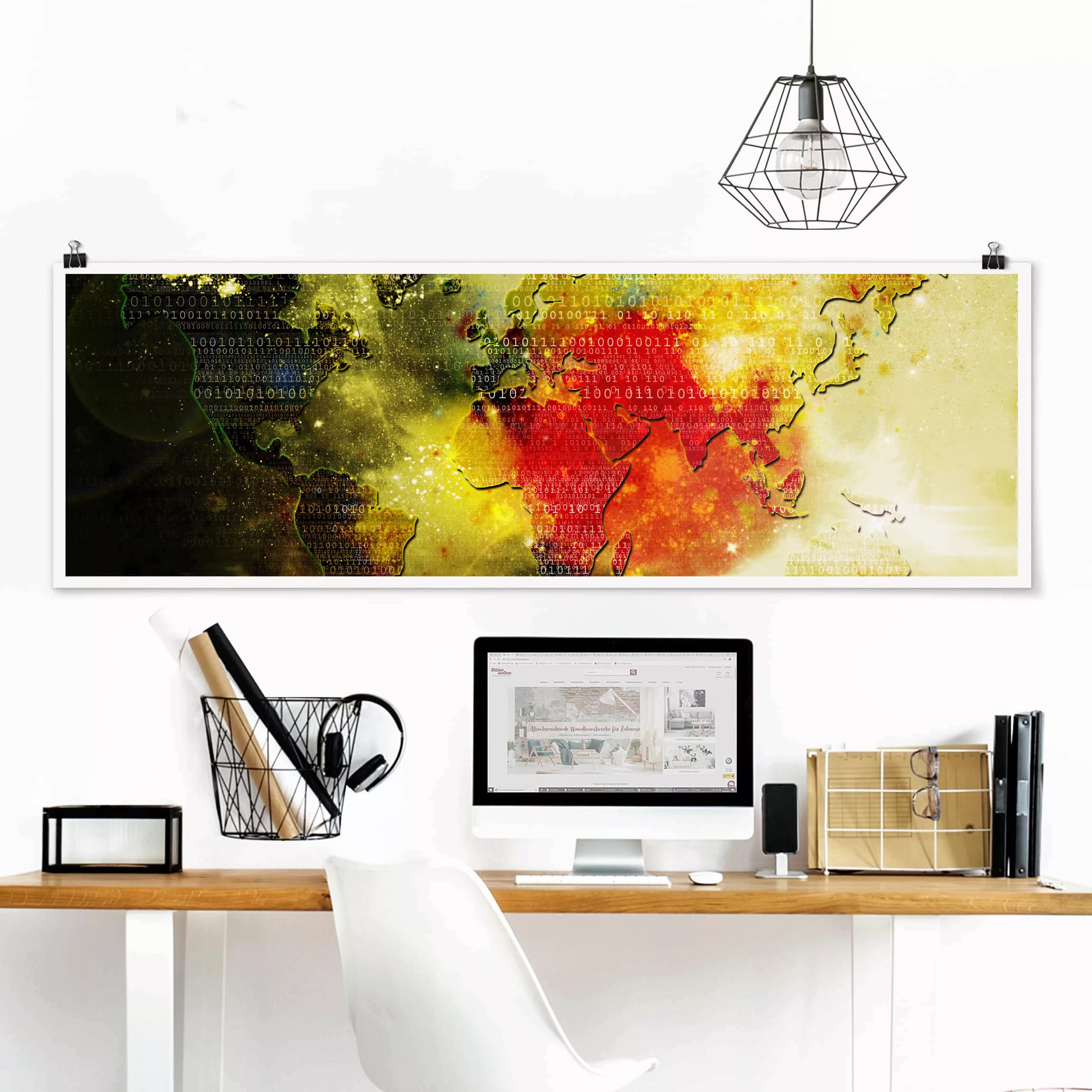 Panorama Poster Abstrakt Worldcode günstig online kaufen