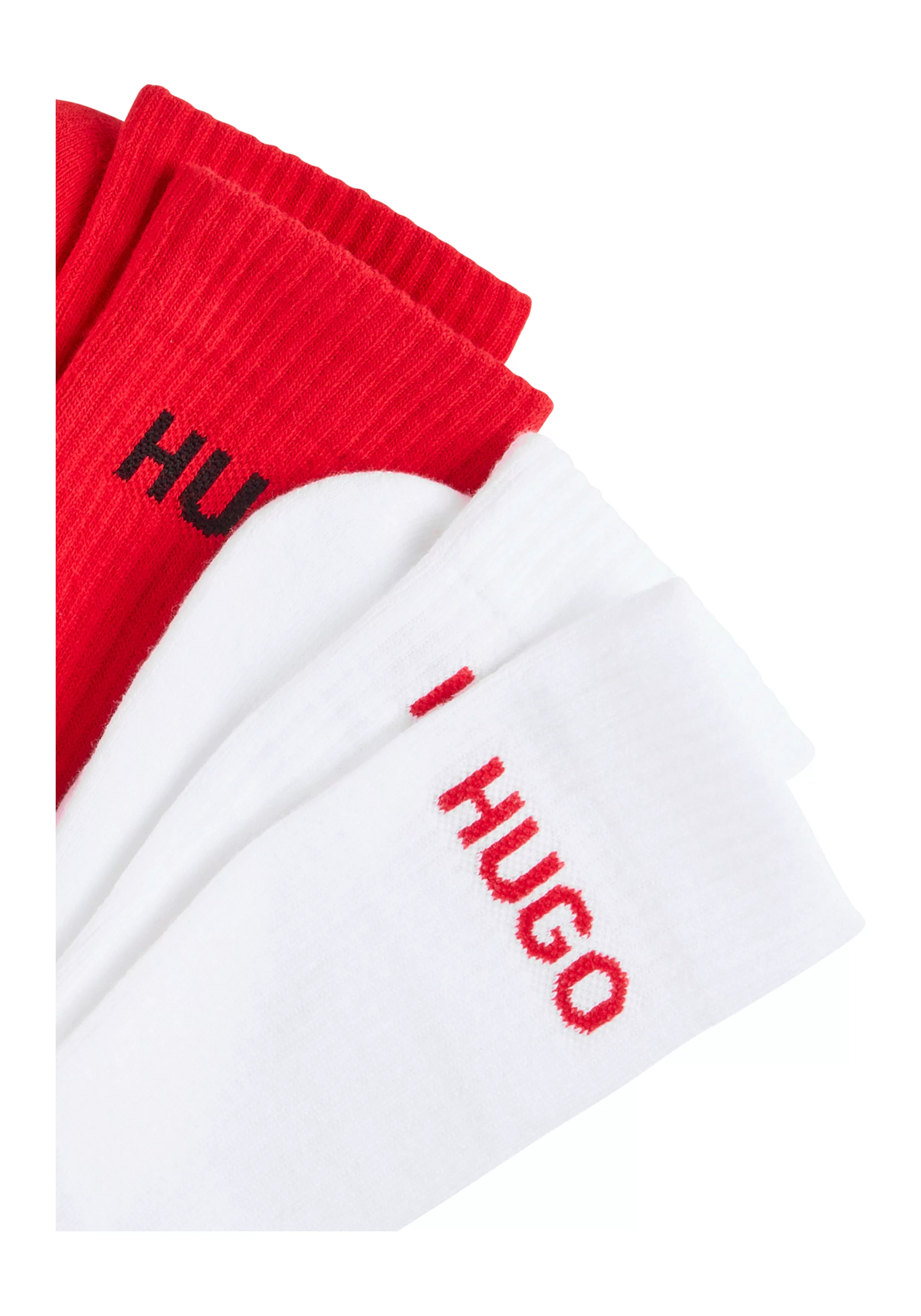 HUGO Underwear Socken "6P QS RIB LOGO CC", (Packung, 6 Paar, 6er Pack), mit günstig online kaufen