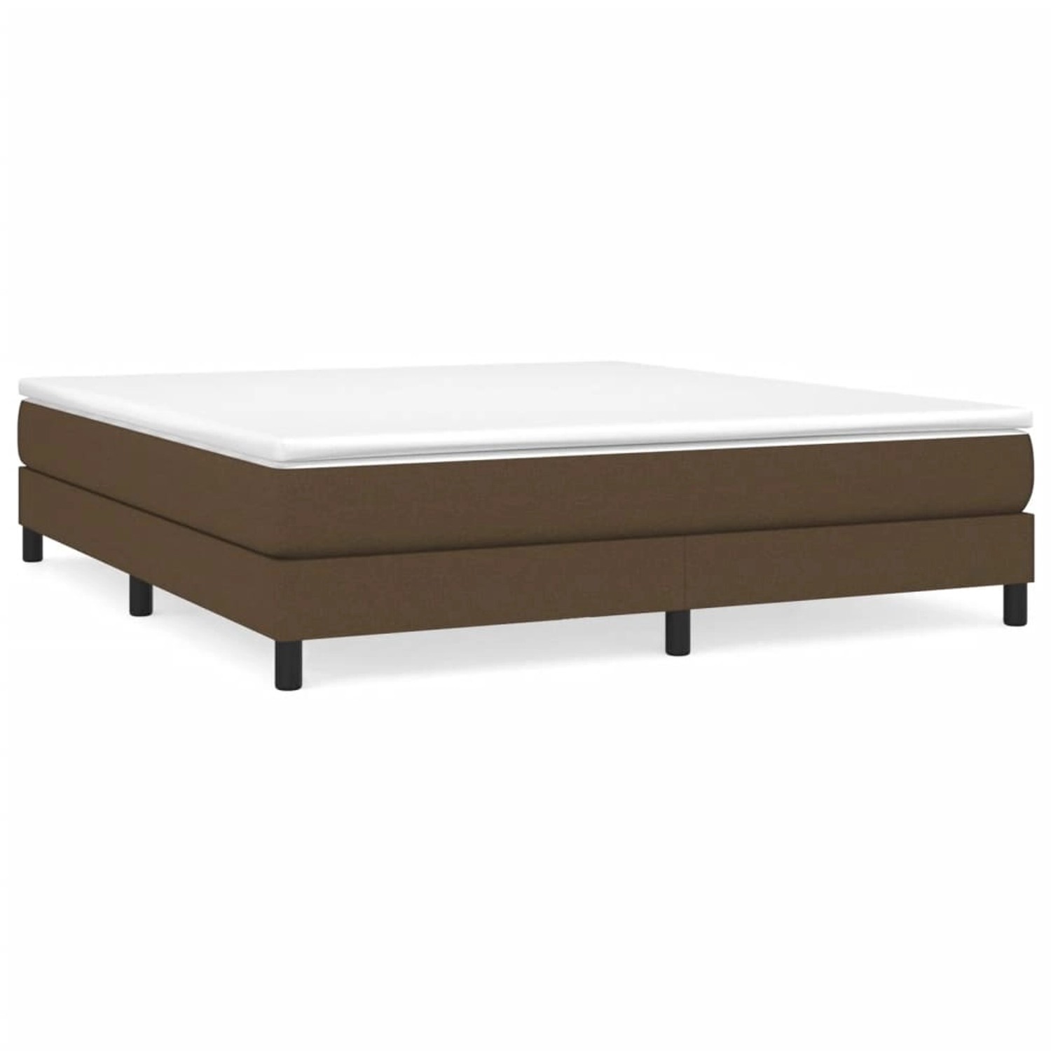 vidaXL Boxspringbett Dunkelbraun 160x200 cm Stoff1376805 günstig online kaufen