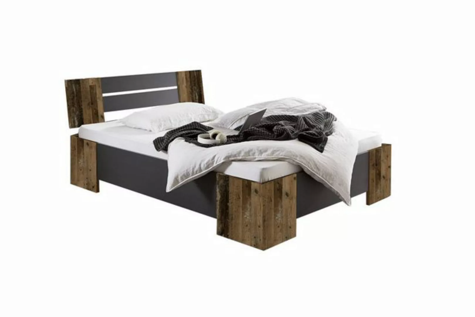 BMG Möbel Futonbett Graz (Bett 140x200 Doppelbett Jugendbett in 5 Farben, O günstig online kaufen