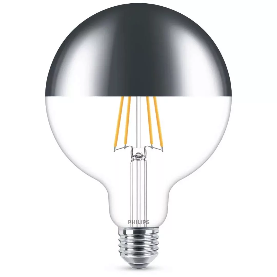 Philips LED Lampe ersetzt 50W, E27 Golbe G120, Kopfspiegel, warmweiß, 650 L günstig online kaufen