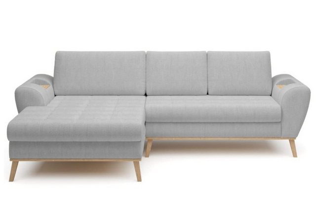 Friderik-EU Ecksofa NUBO Holzfinish mit Bettkasten Schlaffunktion günstig online kaufen