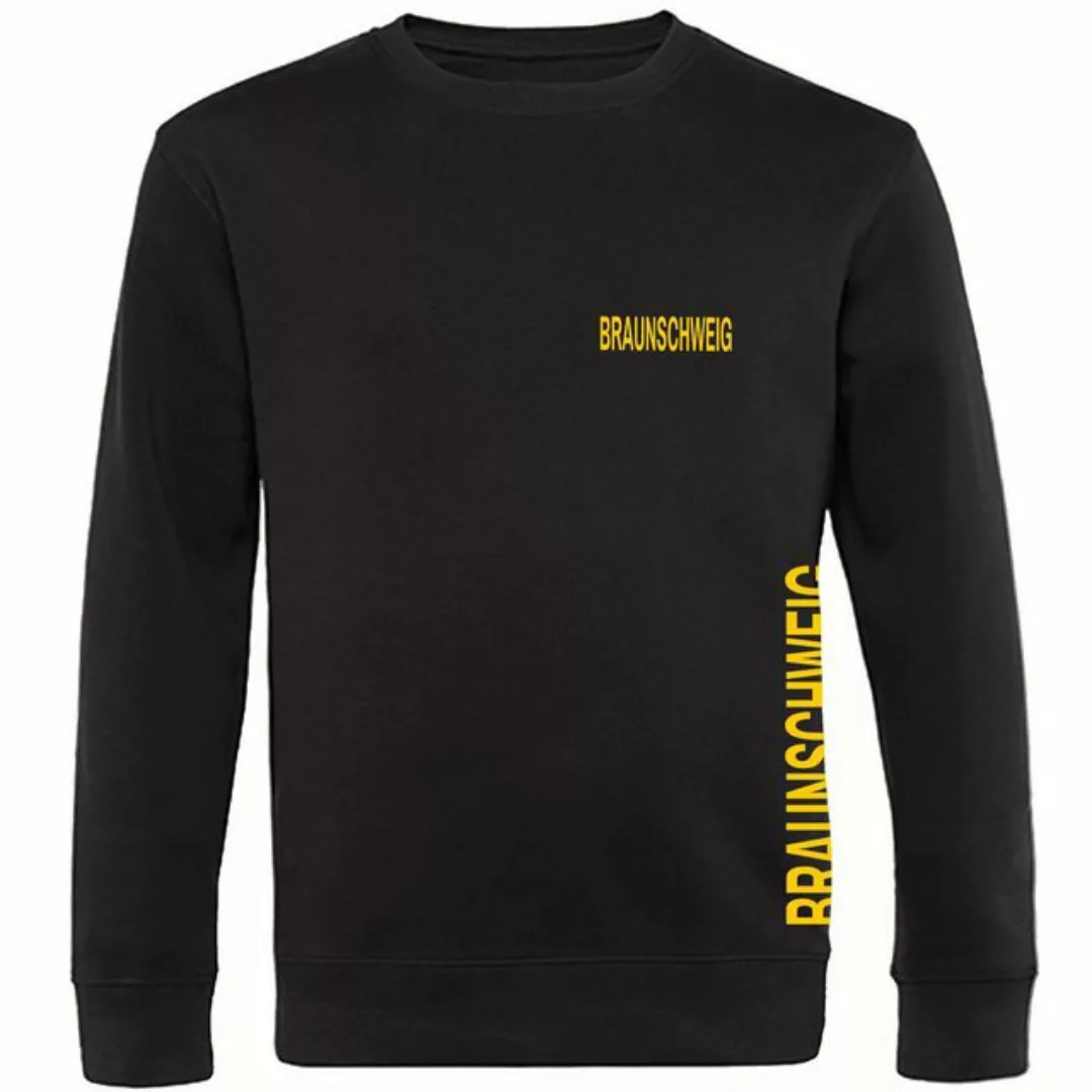 multifanshop Sweatshirt Braunschweig - Brust & Seite - Pullover günstig online kaufen