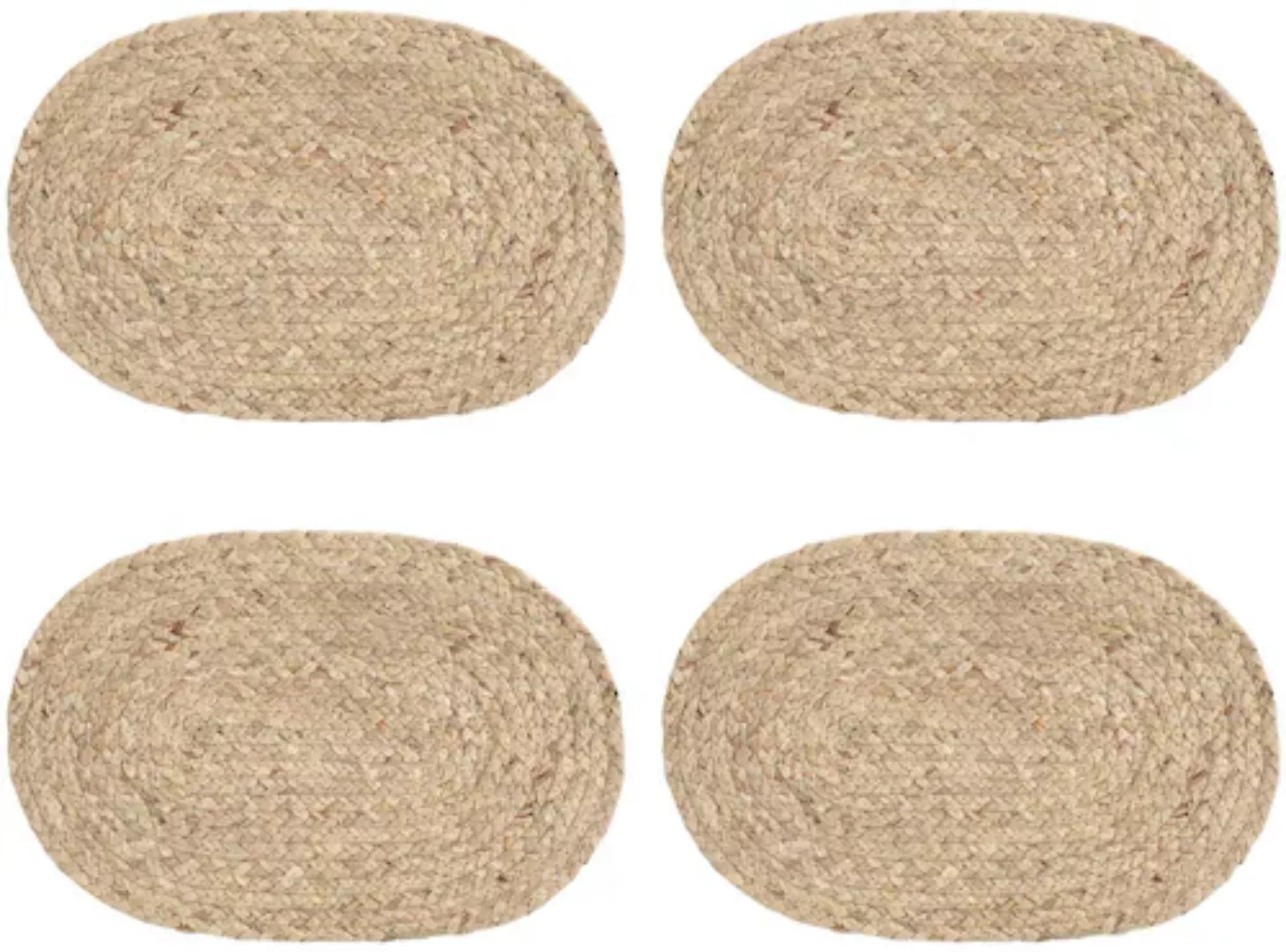 Zeller Present Platzset, (Set, 4 St.), abwischbar, oval, 30 cm günstig online kaufen