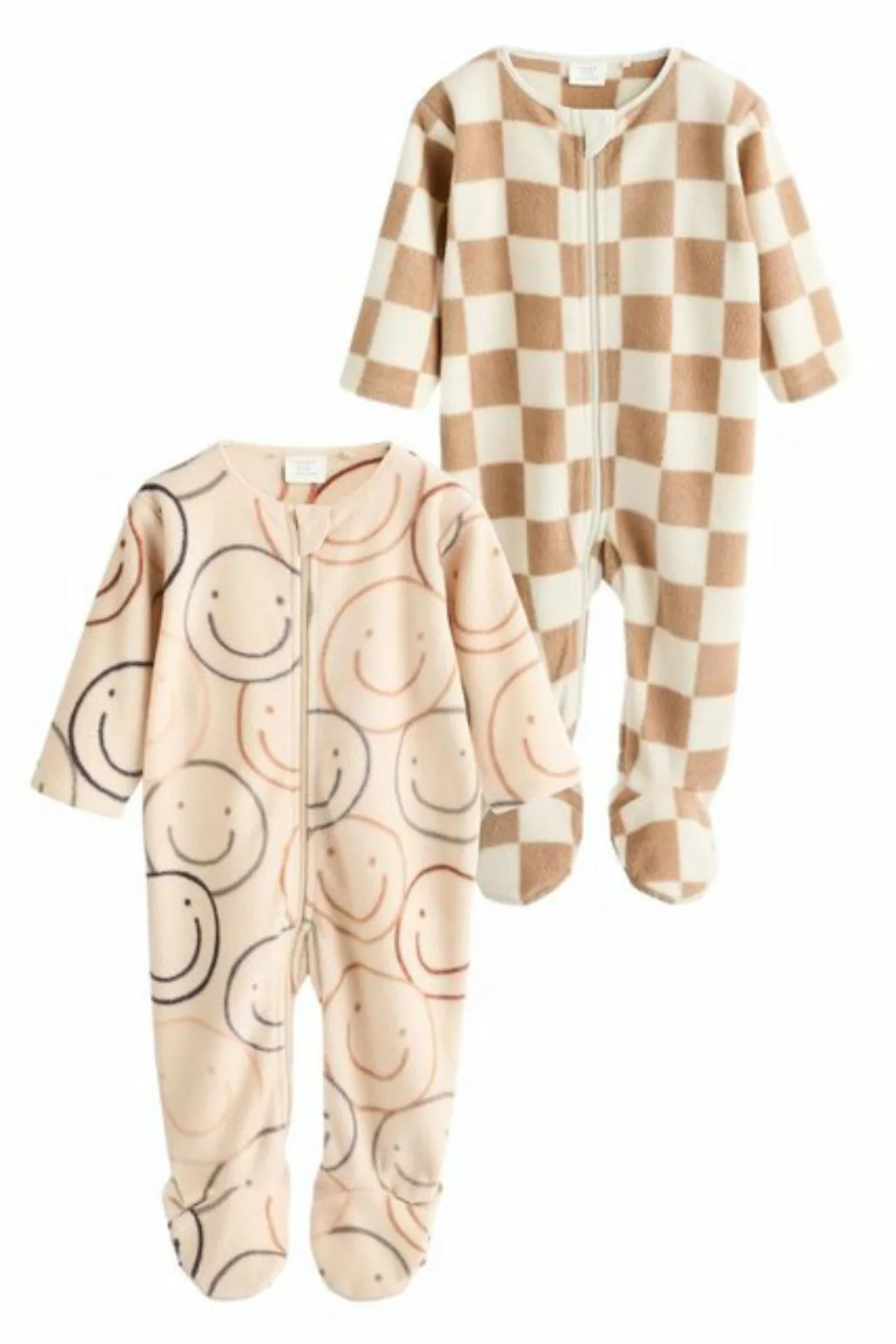 Next Schlafoverall Pyjamas aus Fleece, 2er-Pack (2-tlg) günstig online kaufen