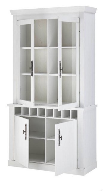 Furn.Design Buffet Fiastra (Buffetschrank in Pinie weiß Landhaus, 110 x 207 günstig online kaufen