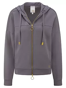 Kapuzen-Sweatjacke Mey grau günstig online kaufen