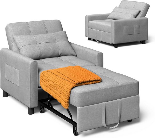 GarveeMore Schlafsofa Klappbares Schlafsofa, ausklappbarer Stuhl, Lounge, C günstig online kaufen