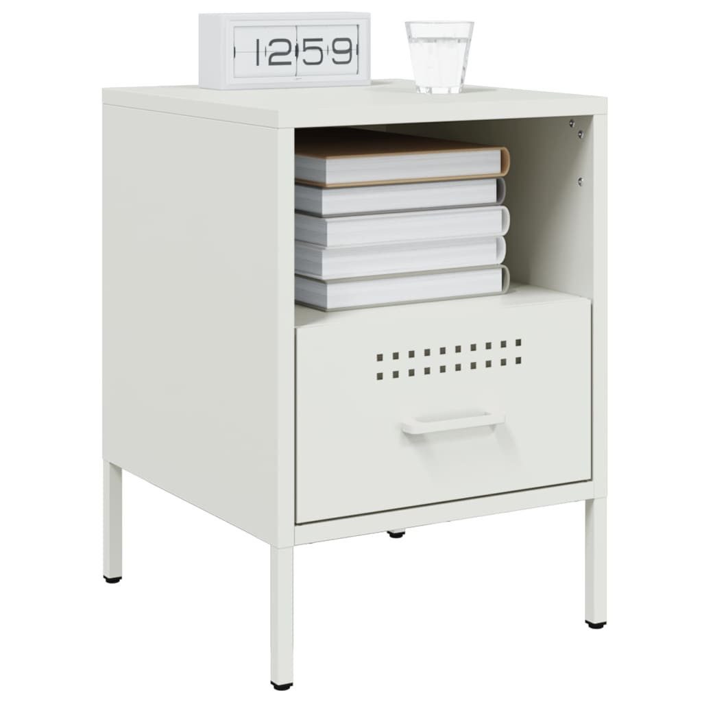 vidaXL Nachttisch Nachttisch Weiß 36x39x50,5 cm günstig online kaufen