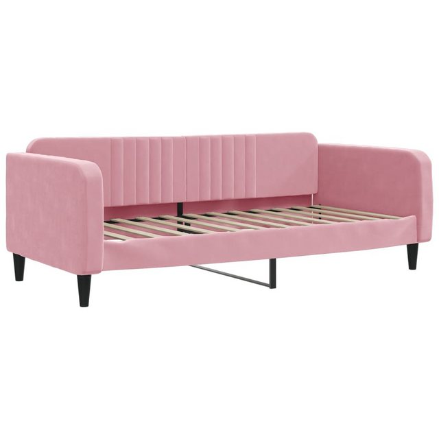 vidaXL Gästebett Tagesbett Rosa 100x200 cm Samt Gästebett Gästecouch Gästes günstig online kaufen