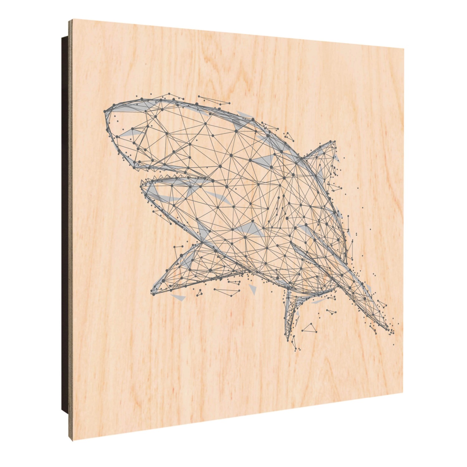 Banjado Schlüsselkasten Holz 30x30cm Schwarz Scharnier Rechts 50 Haken Desi günstig online kaufen
