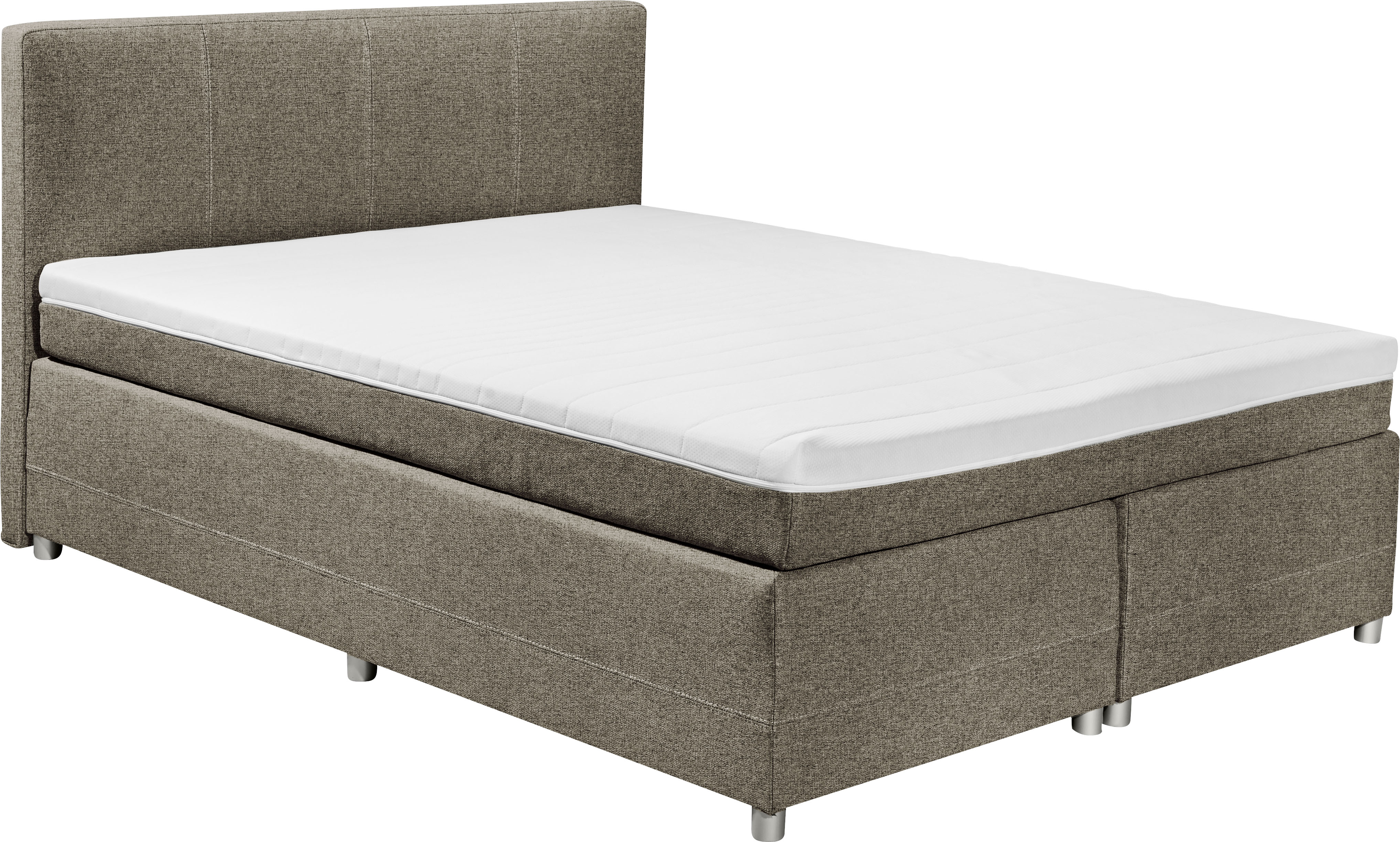 ED EXCITING DESIGN Boxspringbett "Luanda", wahlweise mit Matratze und Toppe günstig online kaufen