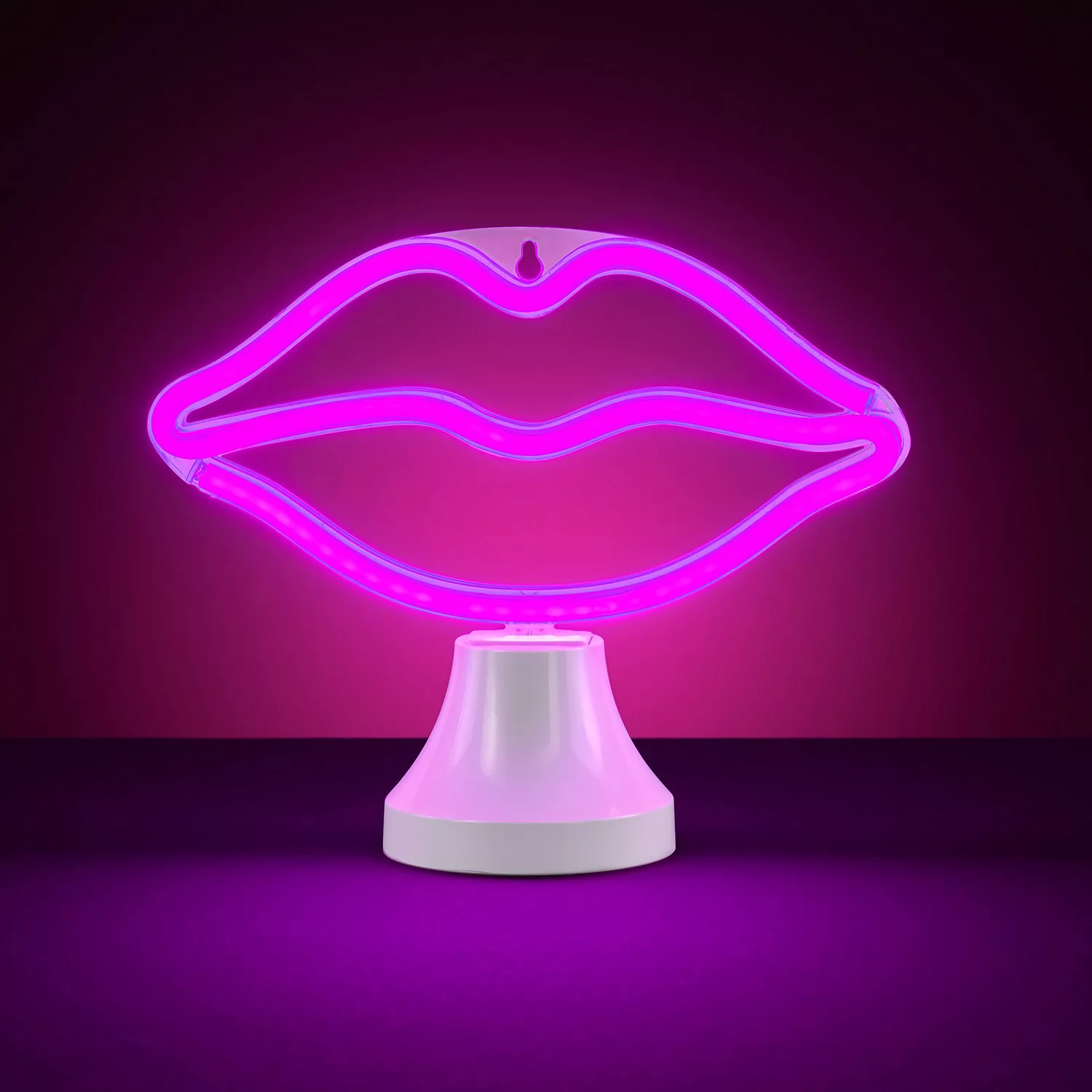 home24 LED-Tischleuchte Lippen günstig online kaufen