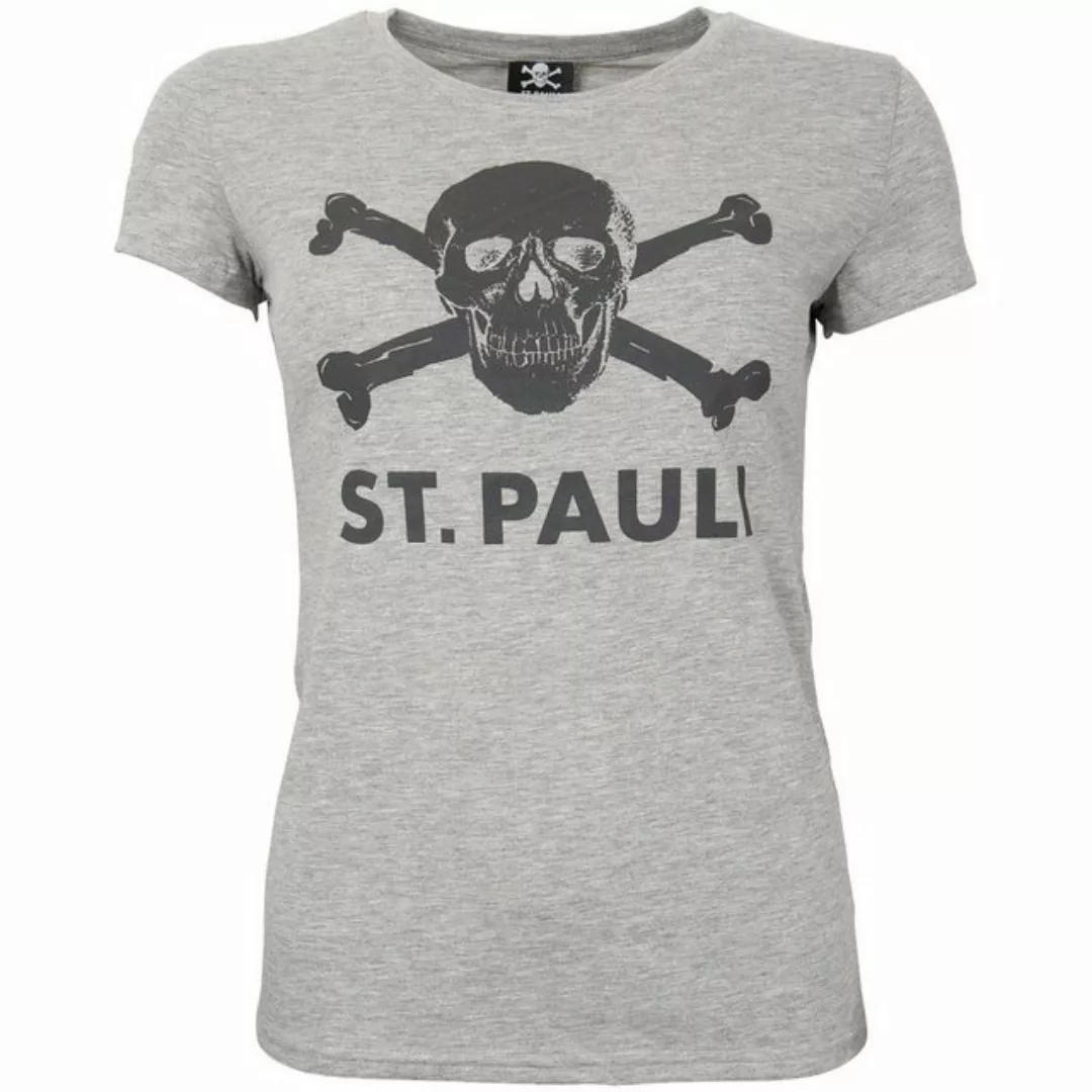 FC St. Pauli T-Shirt Totenkopf taillierter Schnitt günstig online kaufen