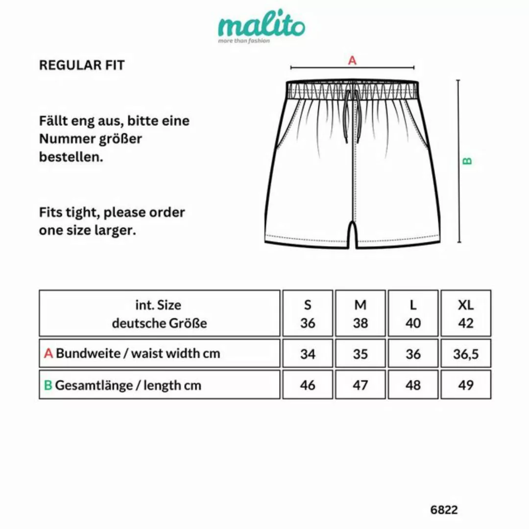 malito more than fashion Leinenhose 6822 Bermuda aus Leinen günstig online kaufen