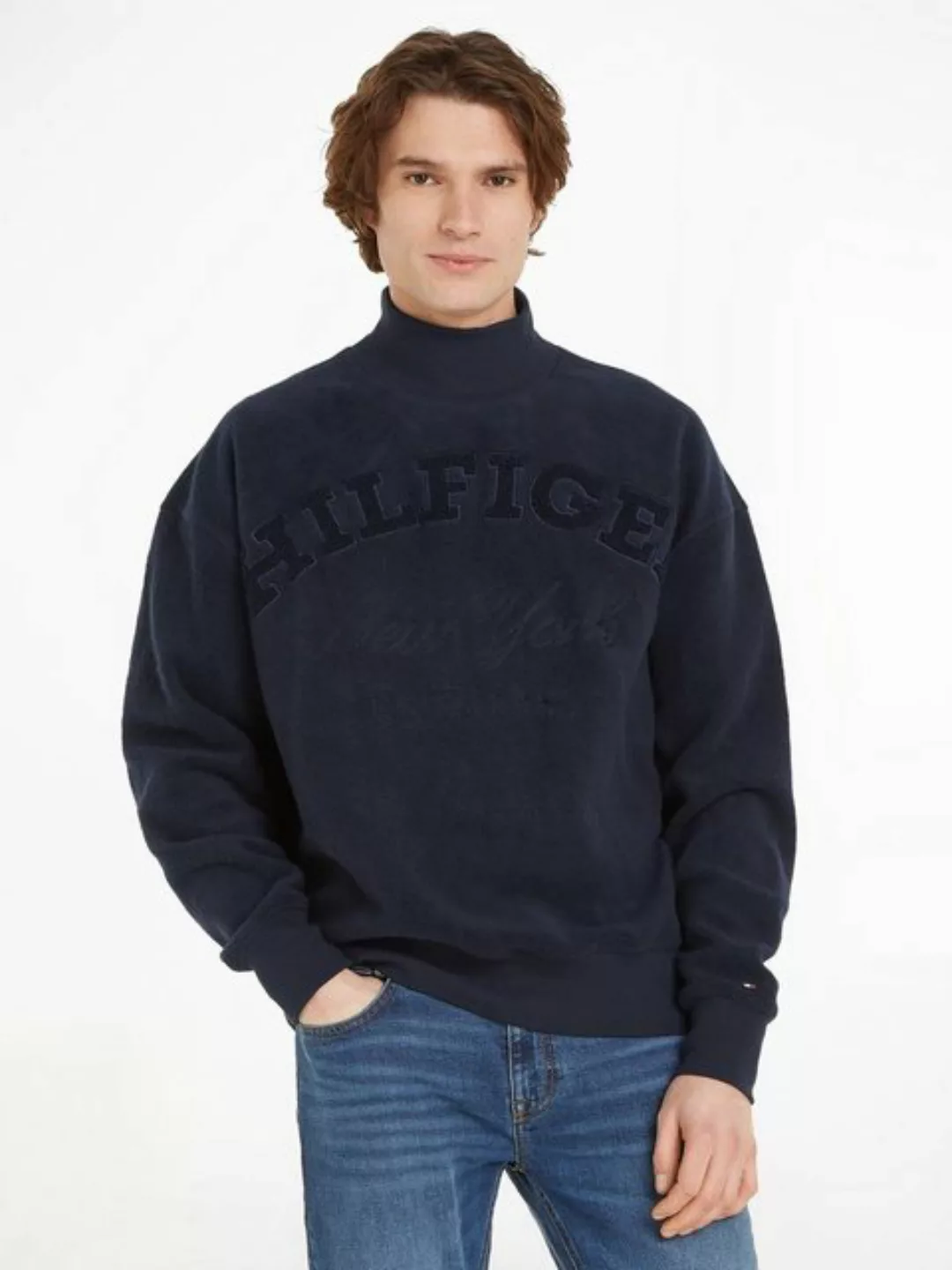 Tommy Hilfiger Sweatshirt MONOTYPE HIGH ARCH MOCK NECK günstig online kaufen