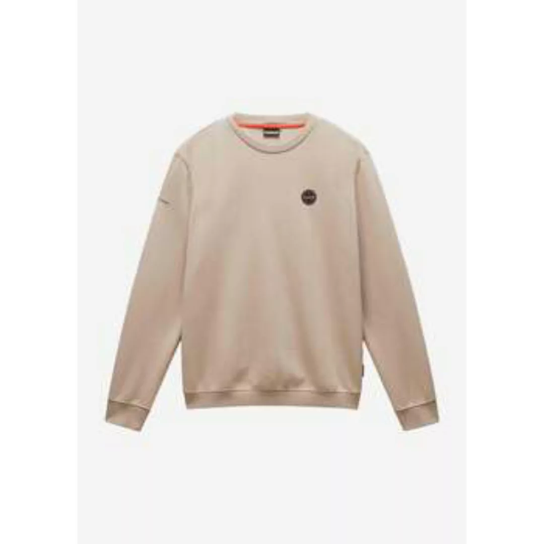 Napapijri  Pullover Pullover mit Rundhalsausschnitt und Abzeichen – Beige R günstig online kaufen