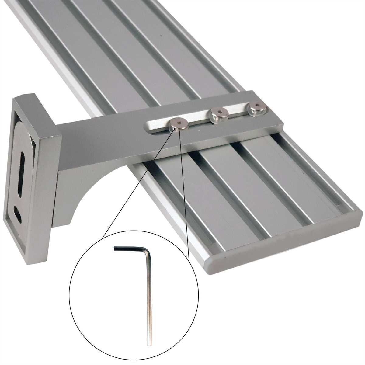 Bestlivings Gardinenschiene, 3-läufig, Fixmaß, Aluminium, verschraubte günstig online kaufen