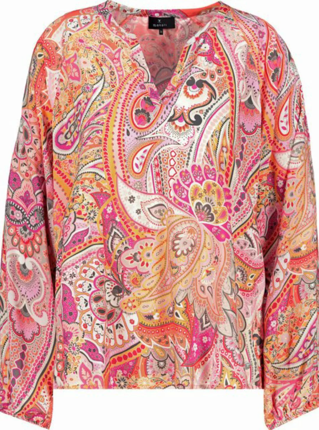 Monari Blusenshirt Bluse, apricot gemustert günstig online kaufen