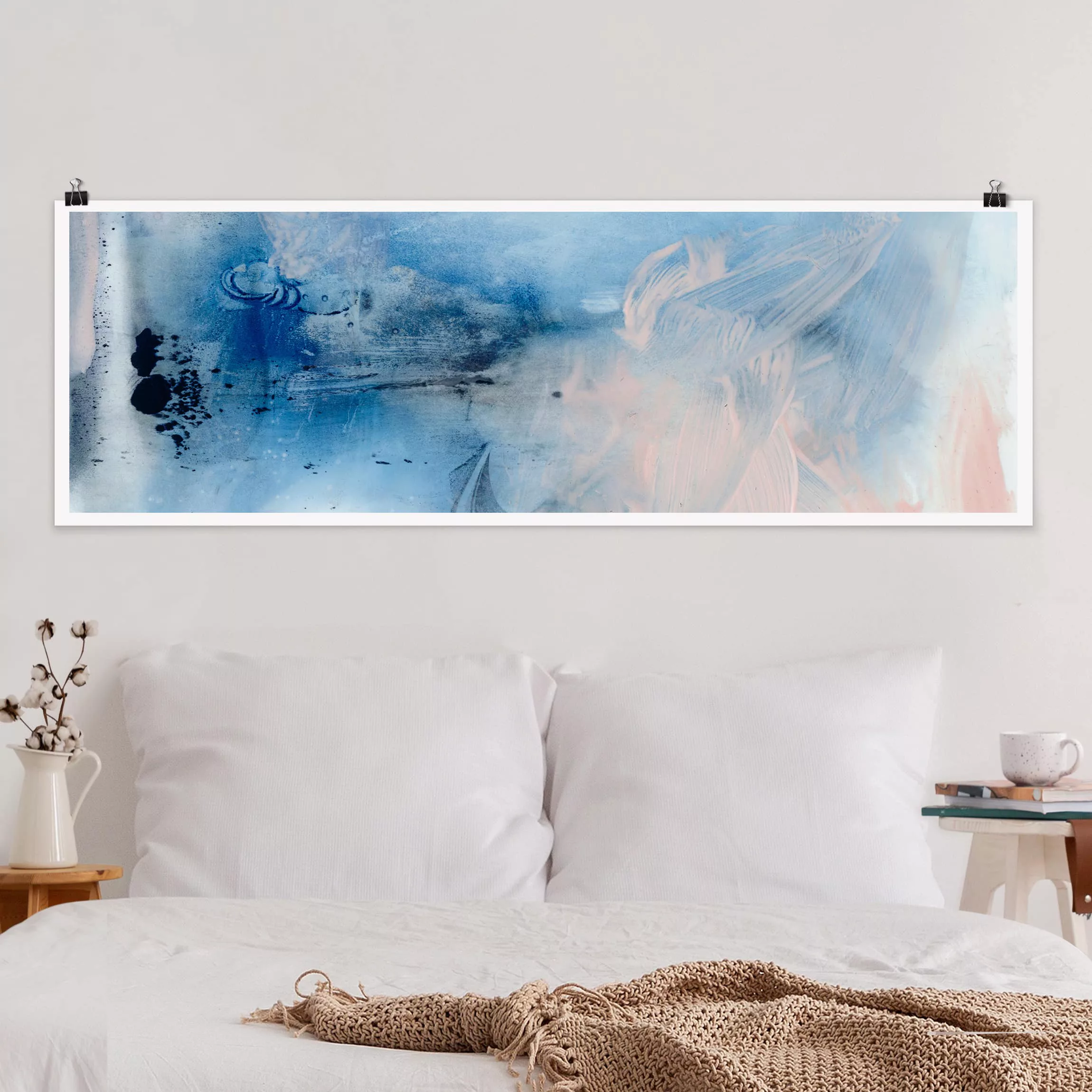 Panorama Poster Indigo & Rouge I günstig online kaufen