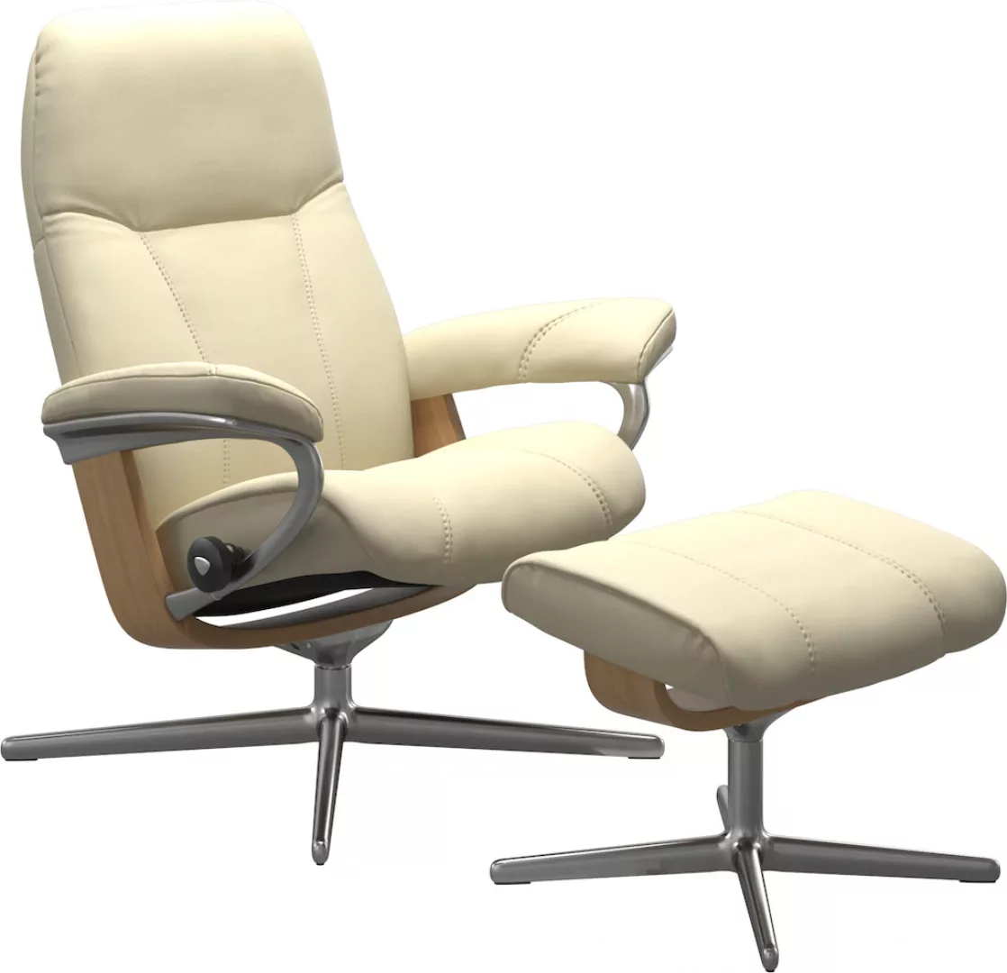 Stressless Relaxsessel "Consul", mit Cross Base, Größe S, M & L, Holzakzent günstig online kaufen