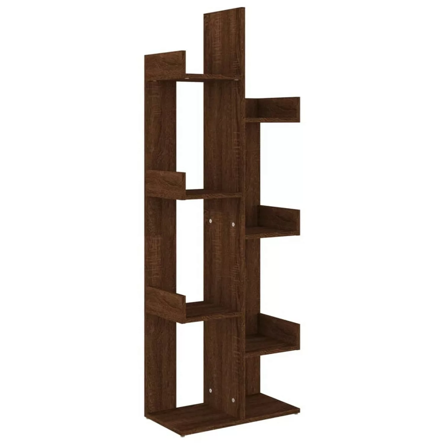 Vidaxl Bücherschrank 48x25,5x140 Cm Eiche Braun Holzwerkstoff günstig online kaufen