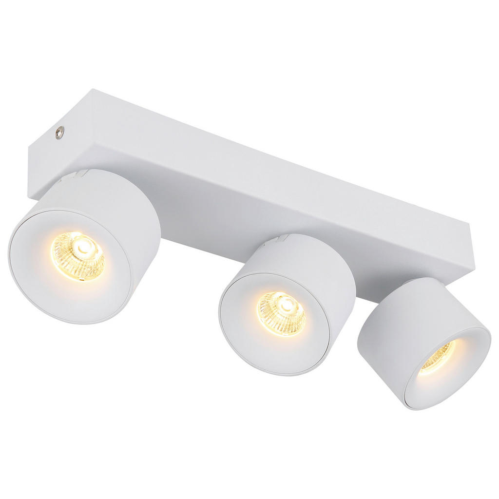 GLOBO LED-Spot weiß Aluminium Metall B/H/T: ca. 7,2x12x33 cm 3 Brennstellen günstig online kaufen