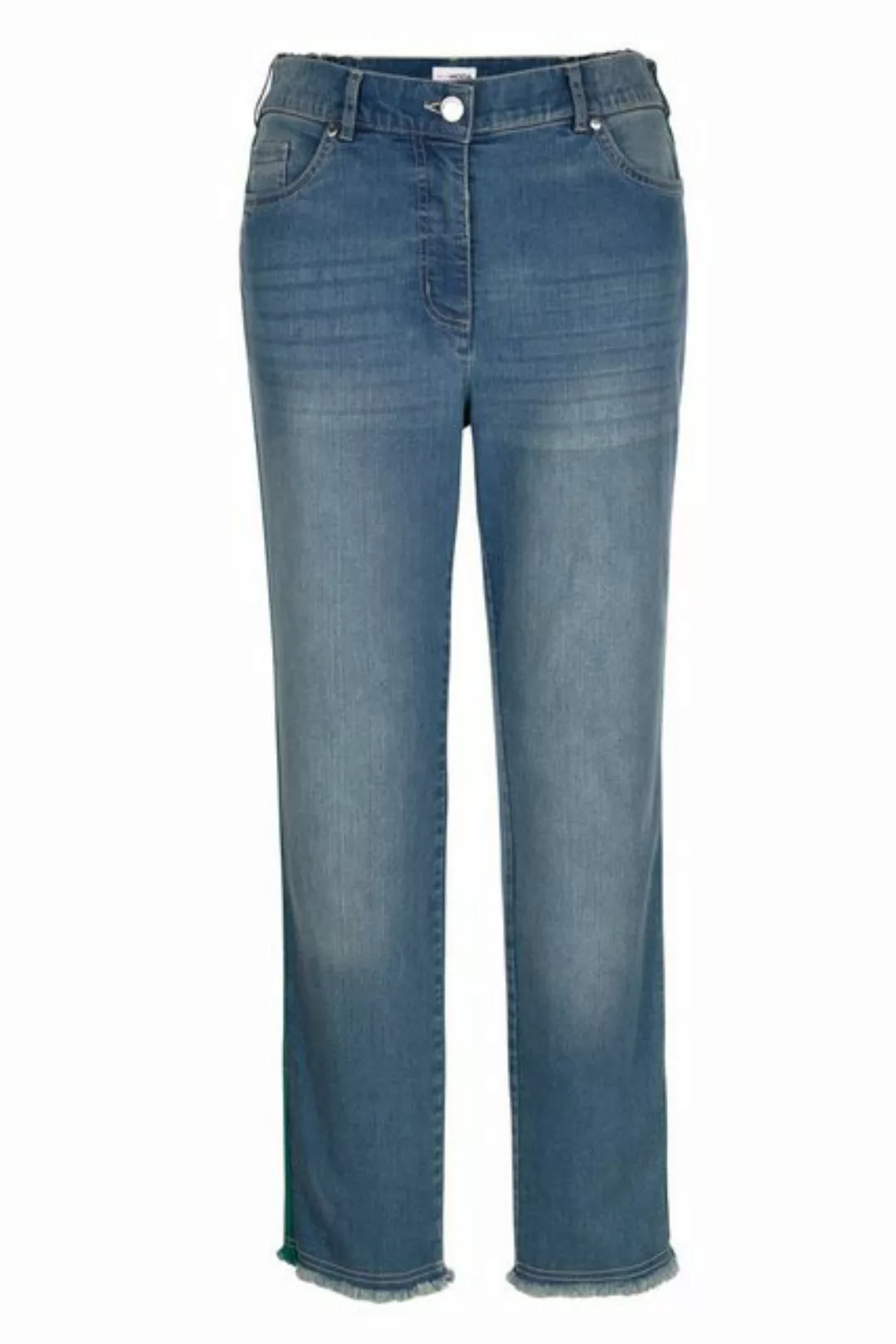 MIAMODA Regular-fit-Jeans Jeans Slim Fit Colorband 5-Pocket günstig online kaufen