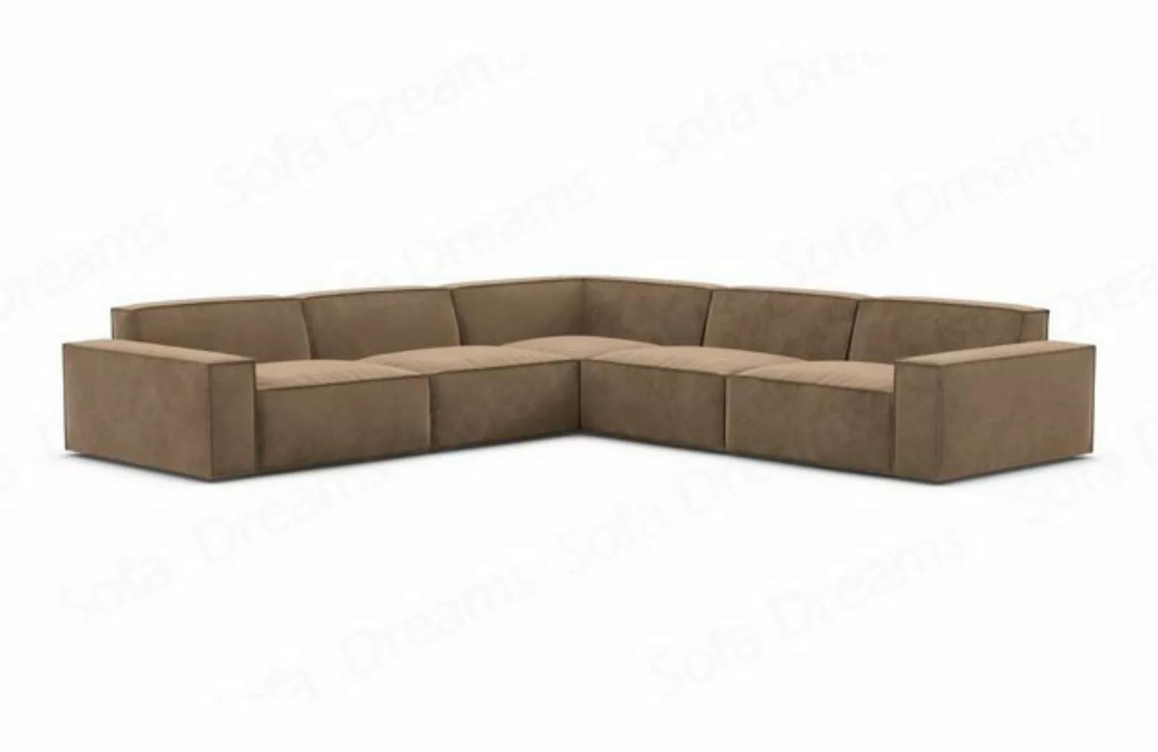 Sofa Dreams Ecksofa Stoff Sofa Polsterecksofa Formenta L Form Eckcouch Samt günstig online kaufen