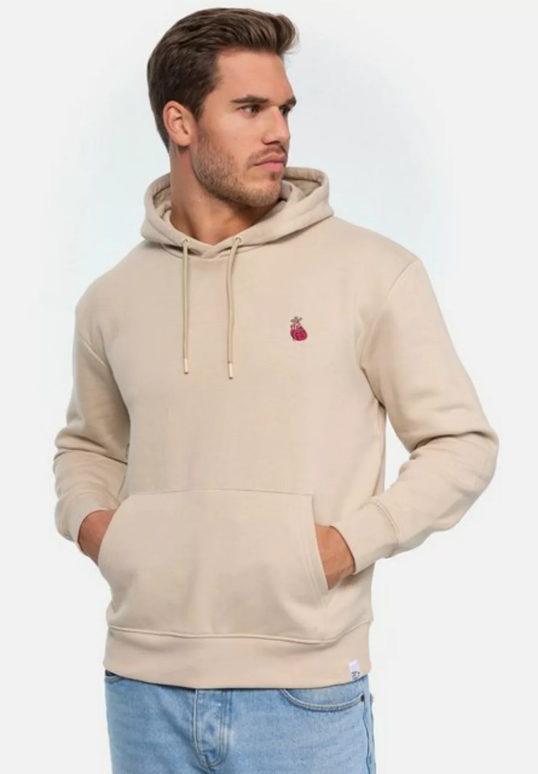 MIKON Hoodie Herz GOTS zertifizierte Bio-Baumwolle günstig online kaufen