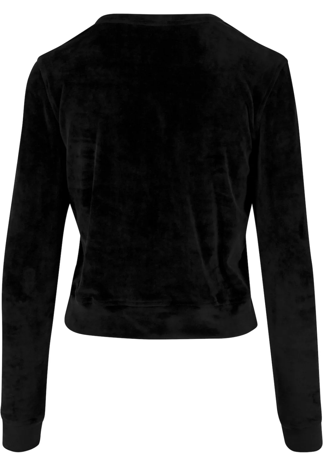 URBAN CLASSICS Sweatshirt "Urban Classics Damen Ladies Short Velvet Crew" günstig online kaufen