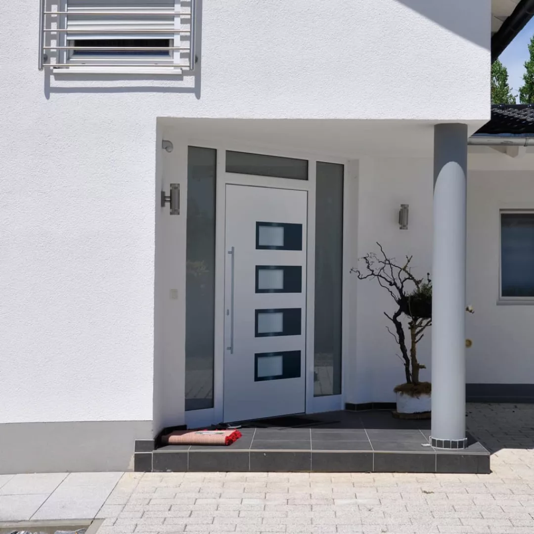 Vidaxl Haustür Weiß 100x210 Cm Aluminium Und Pvc günstig online kaufen