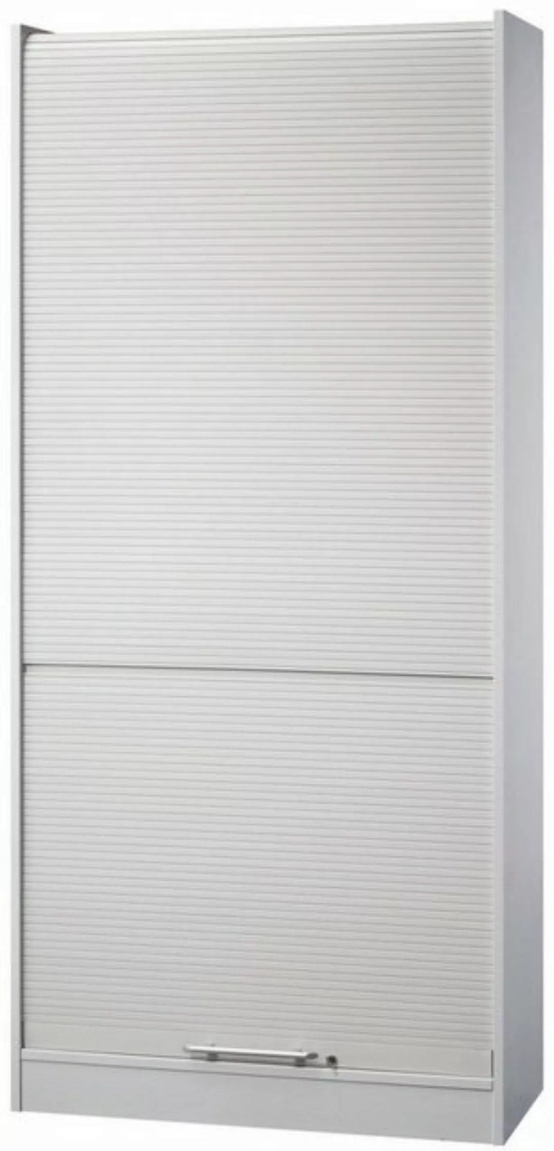 Aktenschrank Rollladenschrank 5 Ordnerhöhen BxTxH 900x400x2004mm Grau günstig online kaufen