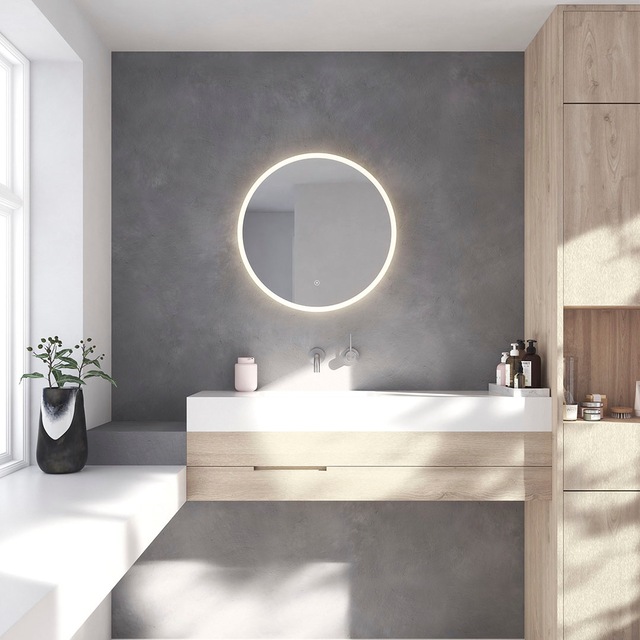 nicht definiert Badspiegel »Atlas Rund, Badezimmerspiegel mit LED Beleuchtu günstig online kaufen
