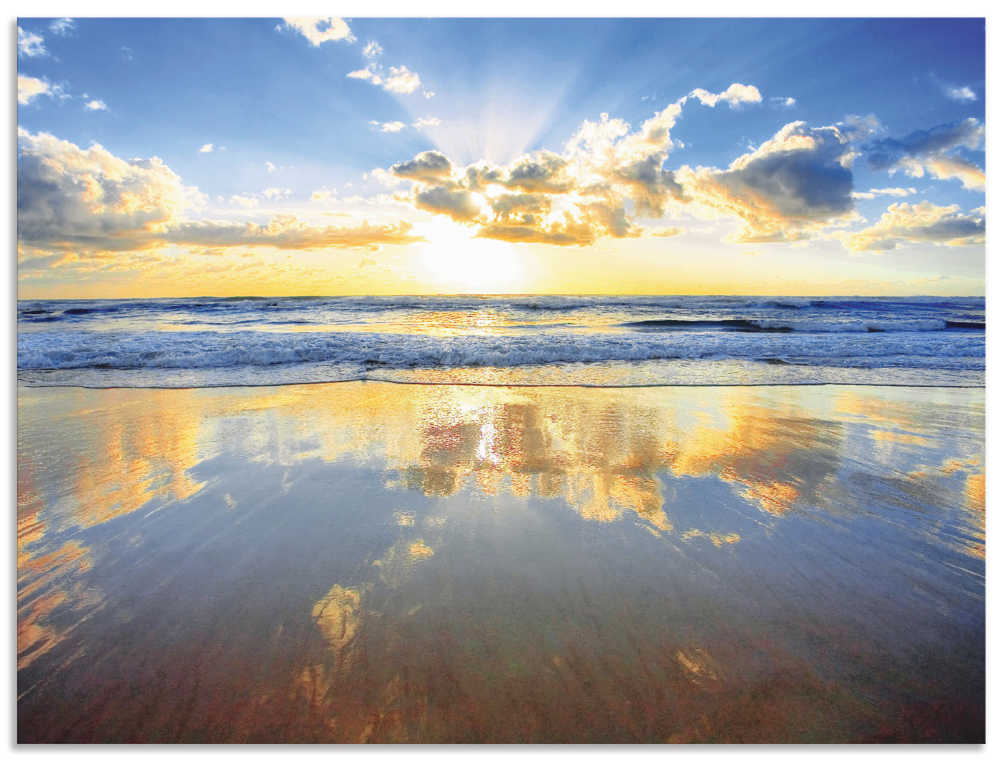 Artland Wandbild "Sonnenaufgang über dem Ozean", Himmel, (1 St.), als Alubi günstig online kaufen