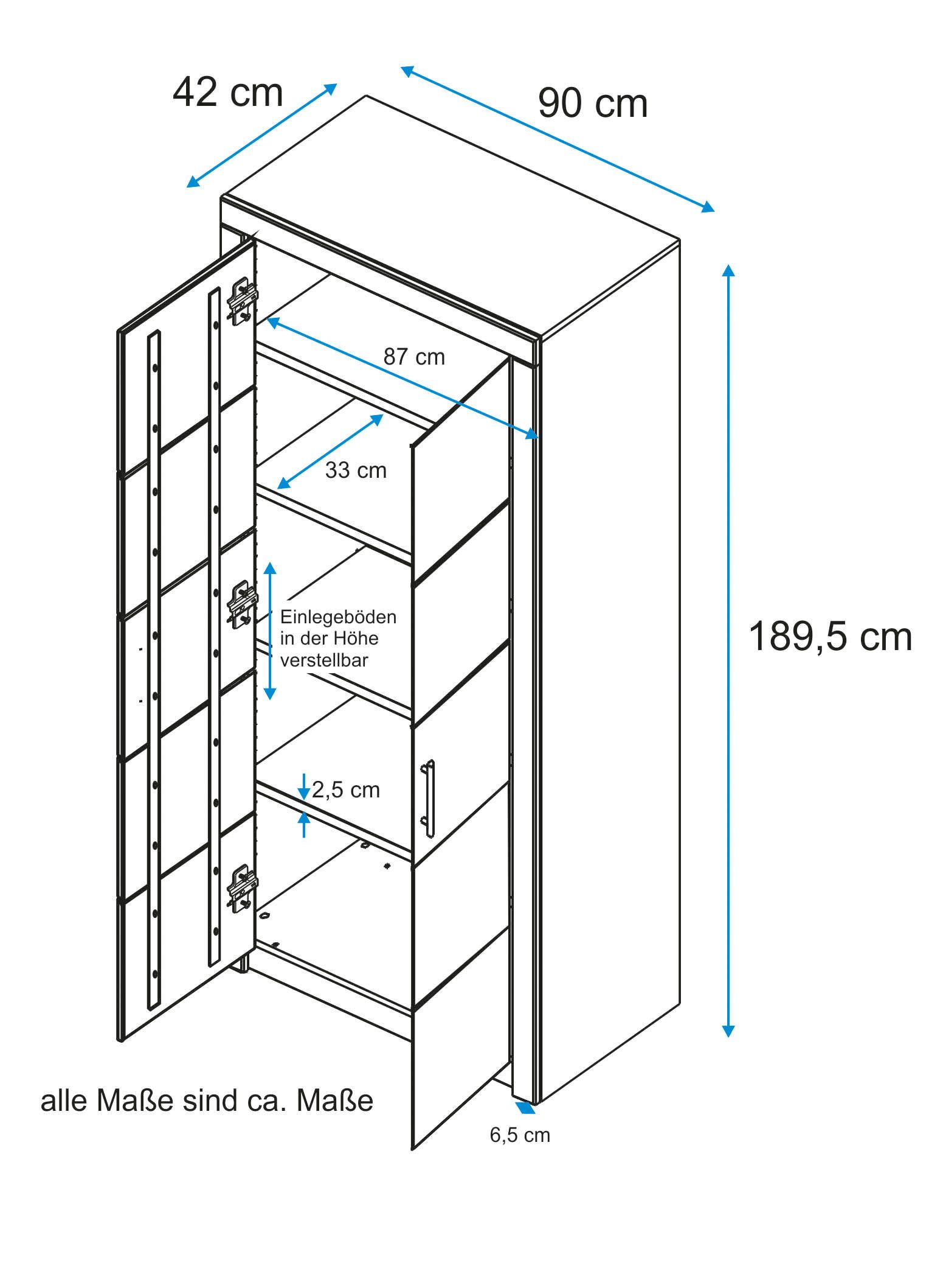 VOGL Möbelfabrik Aktenschrank "Toronto", in 2 Breiten, teilmassiv, Fächer f günstig online kaufen
