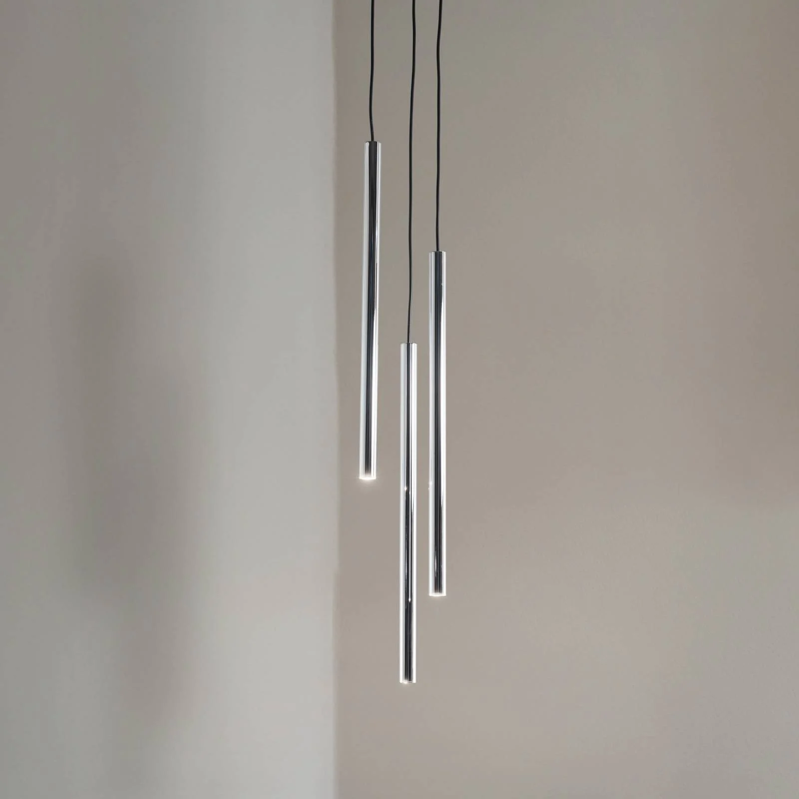 Hängeleuchte Sopel Lux, 3-flammig, rund, schwarz/silber, G9 günstig online kaufen